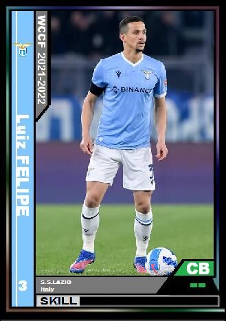 21 22 Sp ルイス フェリペ Ssラツィオ Wccfオリカ選手名鑑 Wccf Is Forever 21 22 Sp ルイス フェリペ Ssラツィオ Wccfオリカ選手名鑑 Wccf Is Forever