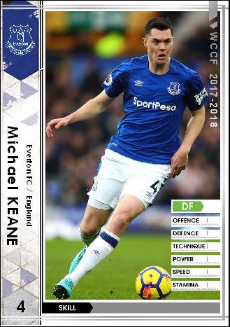 17 18 Re マイケル キーン エヴァートンfc Wccfオリカ選手名鑑 To Complement The Omission