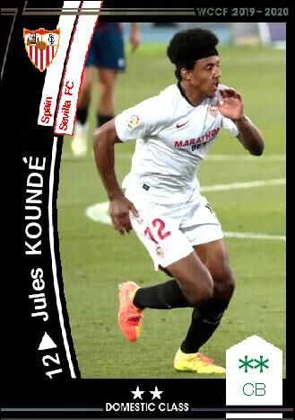 19 Sp ジュール クンデ セビージャfc Wccfオリカ選手名鑑 To Complement The Omission
