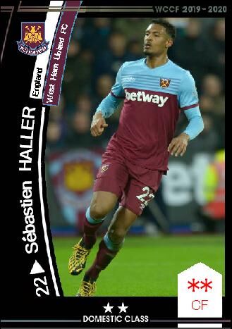 19 Sp セバスティアン ハラー ウェストハム ユナイテッドfc Wccfオリカ選手名鑑 To Complement The Omission