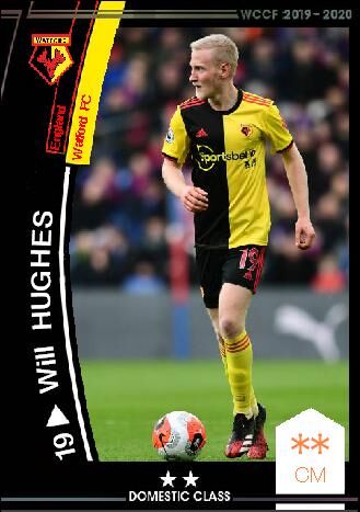 19 Sp ウィル ヒューズ ワトフォードfc Wccfオリカ選手名鑑 To Complement The Omission