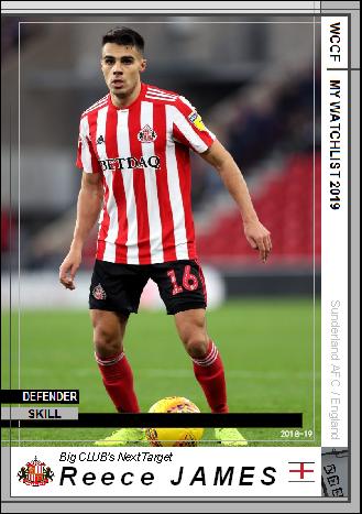 18 19 Watchlist リース ジェームズ サンダーランドafc Wccfオリカ選手名鑑 To Complement The Omission 18 19 Watchlist リース ジェームズ サンダーランドafc Wccfオリカ選手名鑑 To Complement The Omission