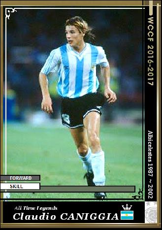 サッカーアルゼンチン元代表 カニージャ サイン入り写真 クラウディオ