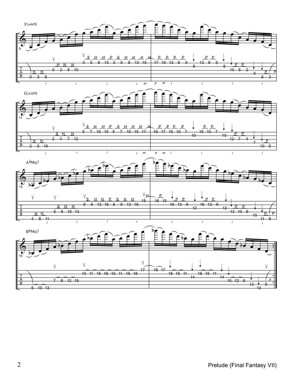 TAB譜】 Final Fantasy TAB譜】 Final Fantasy
