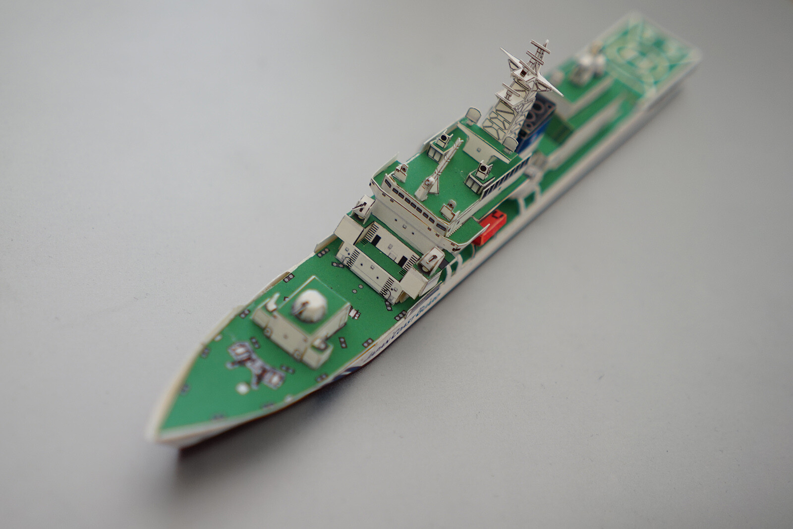 難易度 中> 【型紙】 あさづき PLH 35 海保巡視船 [Paper Model