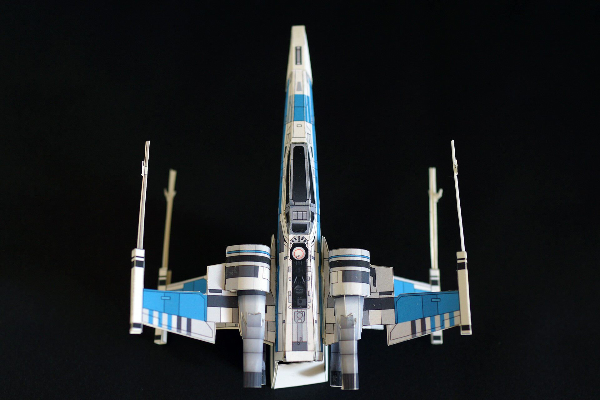 難易度 中 型紙 T 70 X Wing Starfighter １枚 Paper Model Masayu I Blog ちらしのうら Part 3