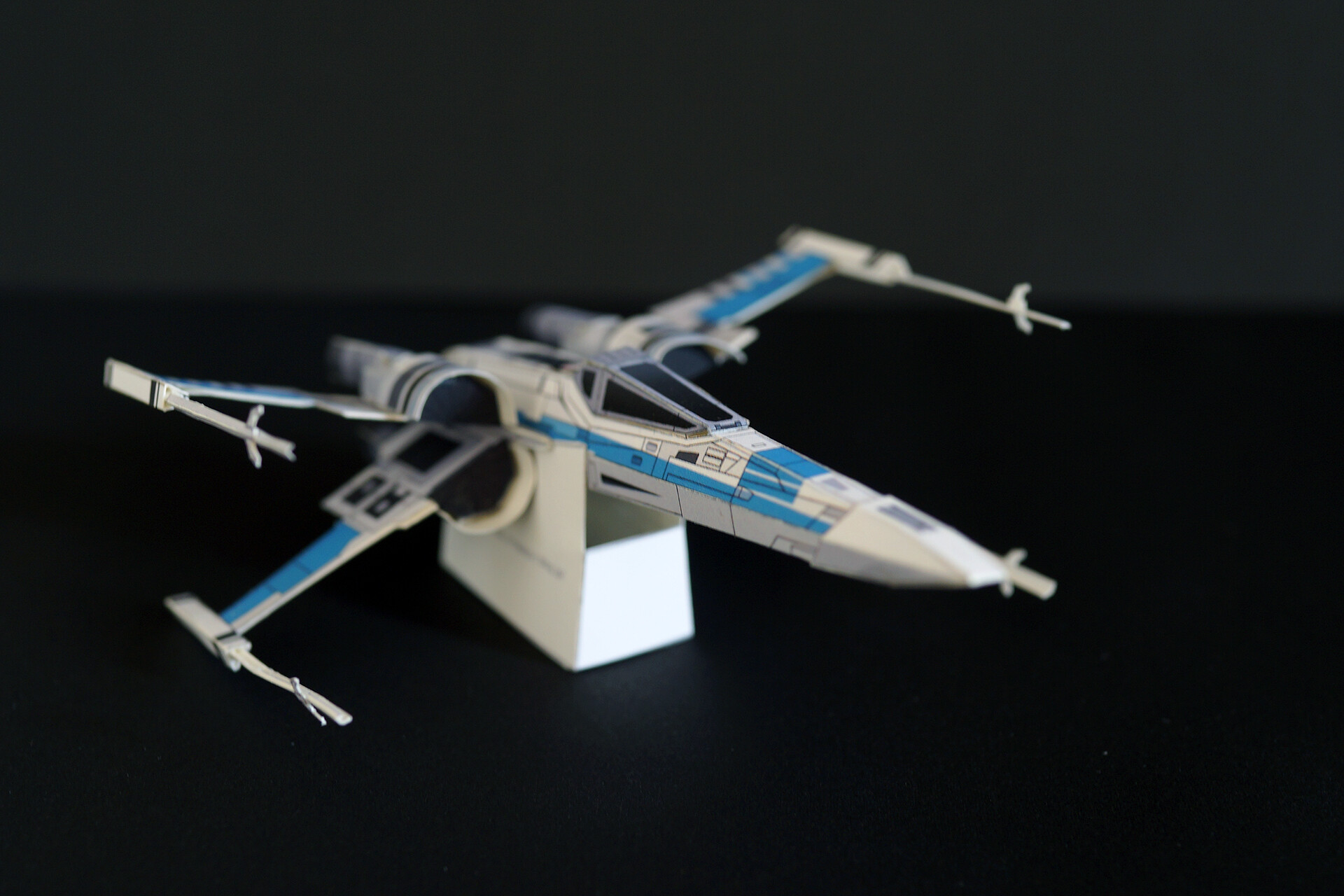 難易度 中 型紙 T 70 X Wing Starfighter １枚 Paper Model Masayu I Blog ちらしのうら Part 3