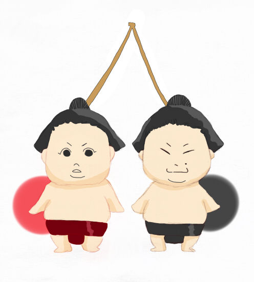 二つで一つ 黒白湯 アマチュア野球のイラスト保管庫