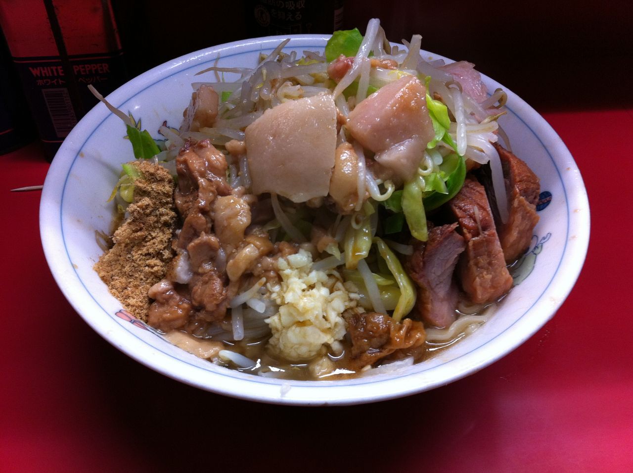 アブラがハンペン ラーメン二郎環七一之江 本日のラーメン二郎