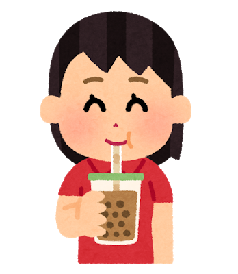 drink_tapioka_tea_woman