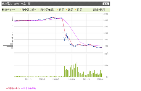 東電　日足