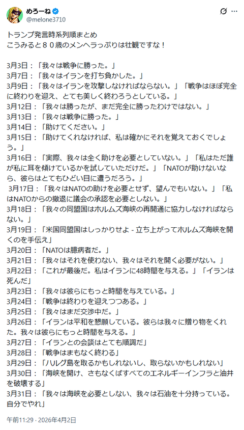 日本市場、トランプ大統領から自画自賛の演説と株価急落の特製詰め合わせセットを貰う