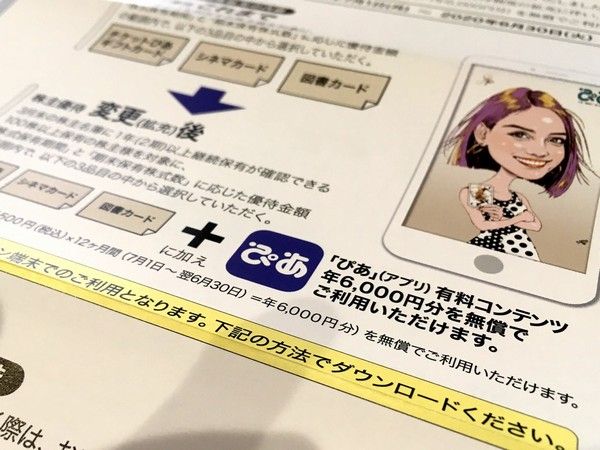 ぴあアプリの株主優待登録完了 M A D もうアタシ ダメ
