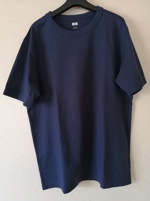 クルーネックTシャツネイビー