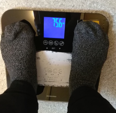 体重測定の儀！(ダイエット開始三ヶ月目)