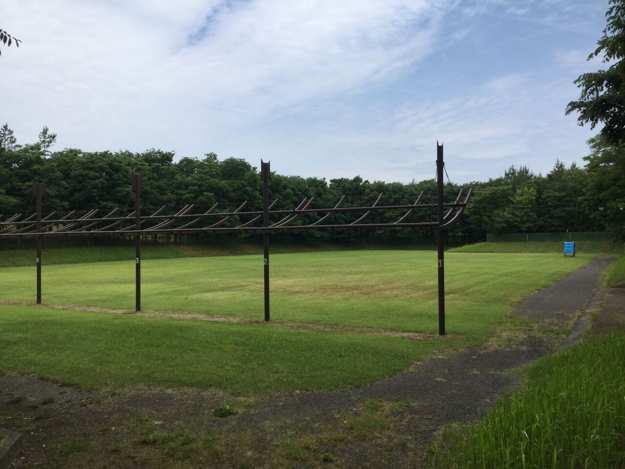 山形県 庄内空港緩衝緑地公園 アーチェリー場 スズキの