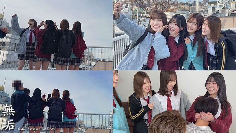 女子校生 私たち、気持ちいいことにめっちゃドハマり中！ とある日のオフパコ中出し乱交