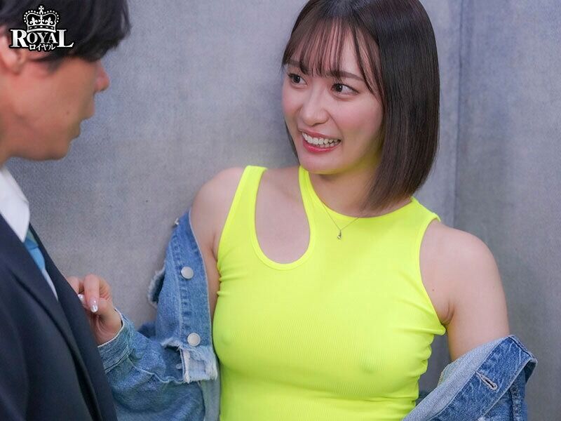 美谷朱音 美乳 隣人ガチャUR確定演出。隣に引っ越してきたのはノーブラ乳首ポッチの美乳お姉さん。
