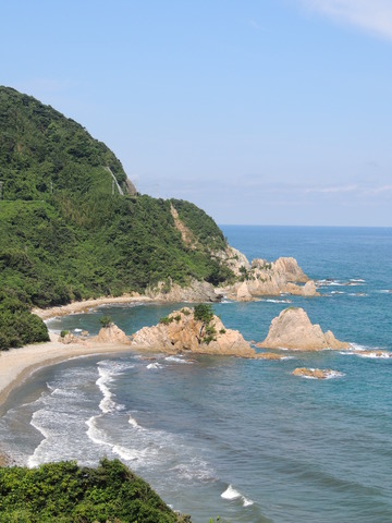 二見海岸 益田十景 人形峠 縦