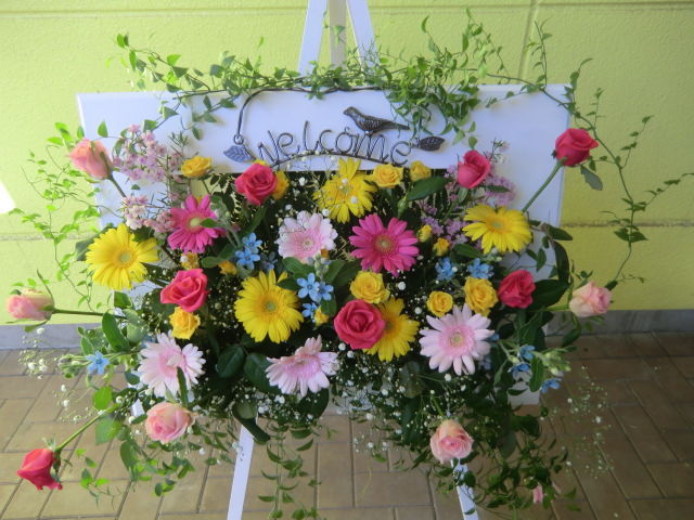 花はなフレーム ウェルカムボード生花アレンジメント 静岡 藤枝市の花屋マスダグリーン 社長のブログ