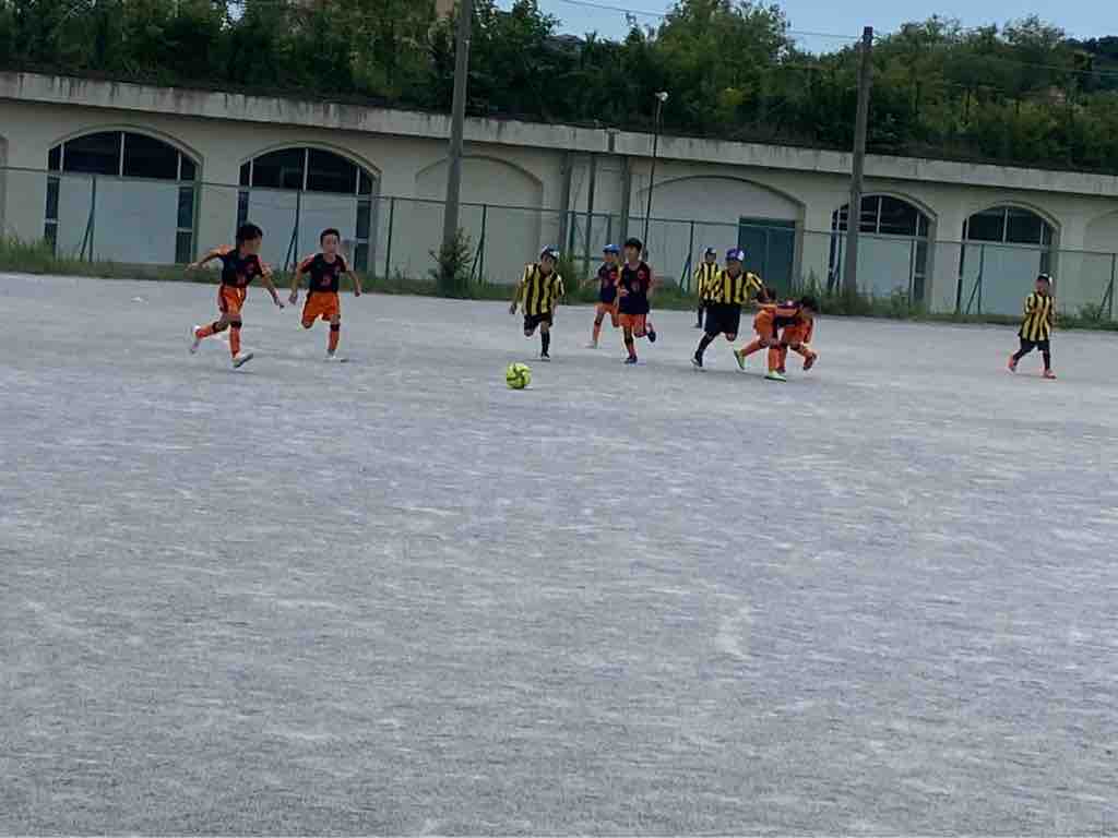 2年 7月22日 木 犬蔵sc交流戦 枡形フリーウィング 少年サッカークラブ