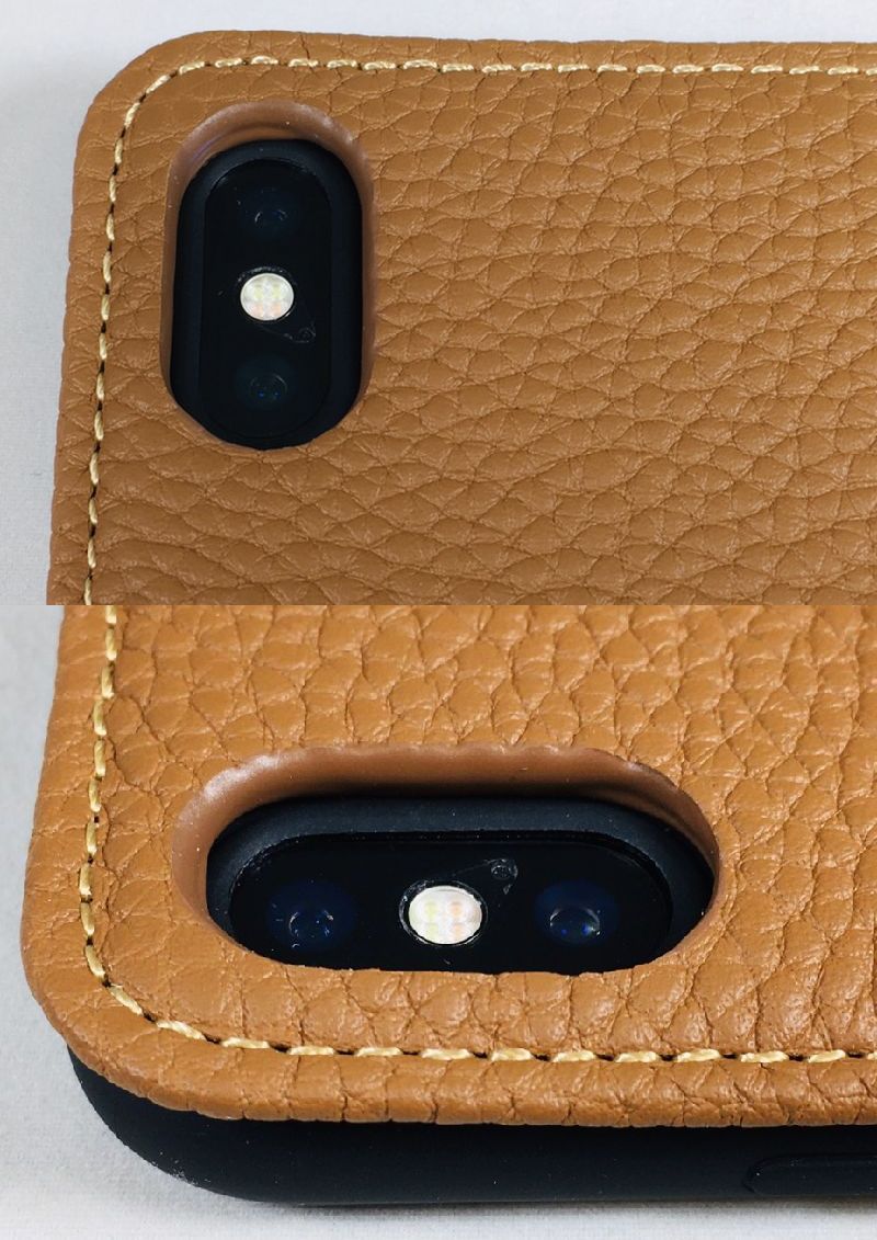 HANATORA iPhone XS/iPhone X ケース シュリンクカーフレザー 簡易 ...