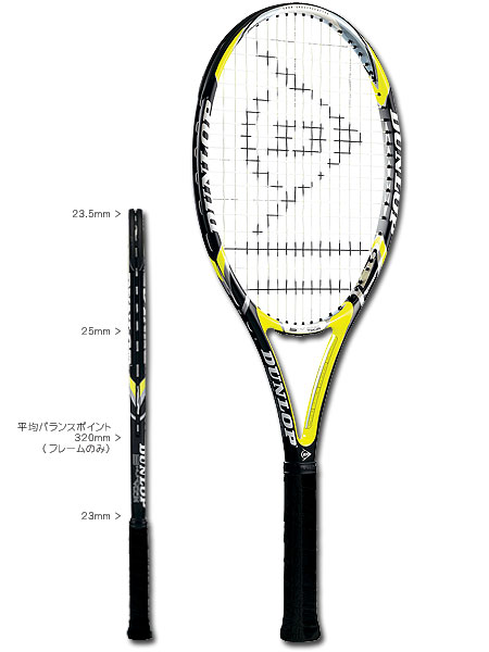 テニスラケット ダンロップ エアロジェル 500 2007年モデル (G1)DUNLOP AEROGEL 500 2007