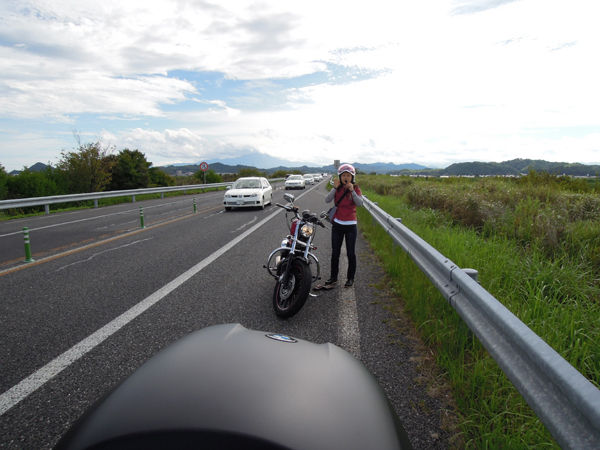 夫婦ツーリング 三瓶バーガー 未来トラベリン