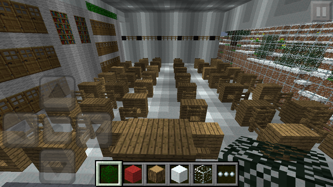 Minecraft 力作 折角のマイクラブームなので毎日使ってる教室をクリエイトしてみました 過労死 Mate速