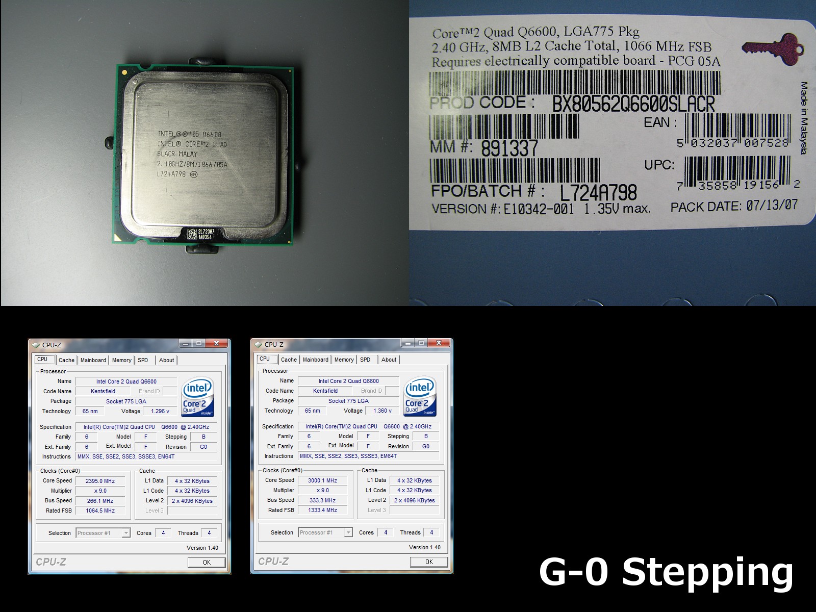 Core 2 Quad Q6600 B 3とg 0の比較 Blogなmaterialistica