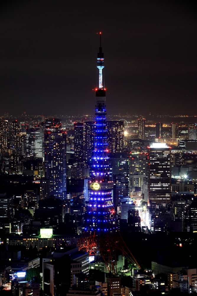 東京タワー ドラえもんライトアップ 何度目の曇天か
