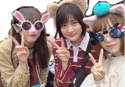 珍しい組み合わせ ディズニーランド で織田奈那 渡辺梨加 小池美波が目撃される 台風直撃の日にアクティブだなw 櫻坂46まとめもり