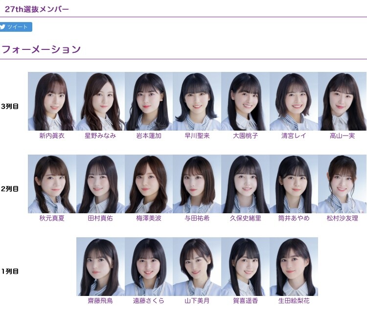 乃木坂46 かなり正確に27thシングル選抜メンバーを予想したぜ 乃木坂46まとめもり