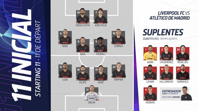 速報 リヴァプールvsアトレティコ戦のスタメン発表wwwww サカサカ10 サッカーまとめ速報 速報 リヴァプールvsアトレティコ戦のスタメン発表wwwww サカサカ10 サッカーまとめ速報