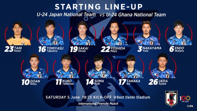 速報 U 24日本代表vsガーナ代表のスタメン発表キターー wwwwww スポキチ速報 速報 U 24日本代表vsガーナ代表のスタメン発表キターー wwwwww スポキチ速報