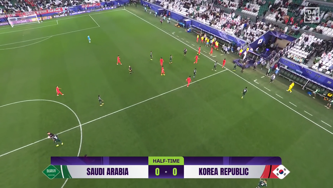 【速報】韓国代表vsサウジアラビア戦…スコアレスで前半終了ｗｗｗｗｗｗｗｗ