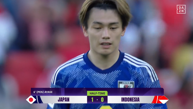 【速報】日本vsインドネシア、微妙なPK1点のみで日本リードｗｗｗｗｗｗｗ