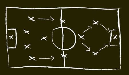 4280461-サッカー戦術の黒板のベクトル-イラスト
