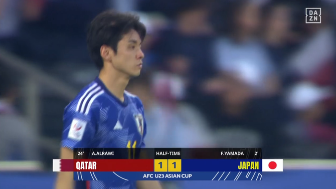【速報】U23日本代表、カタール戦は1-1で前半終了ｗｗｗｗｗ
