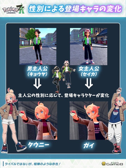 ポケモンZAの主人公のデフォルトネームがこれ