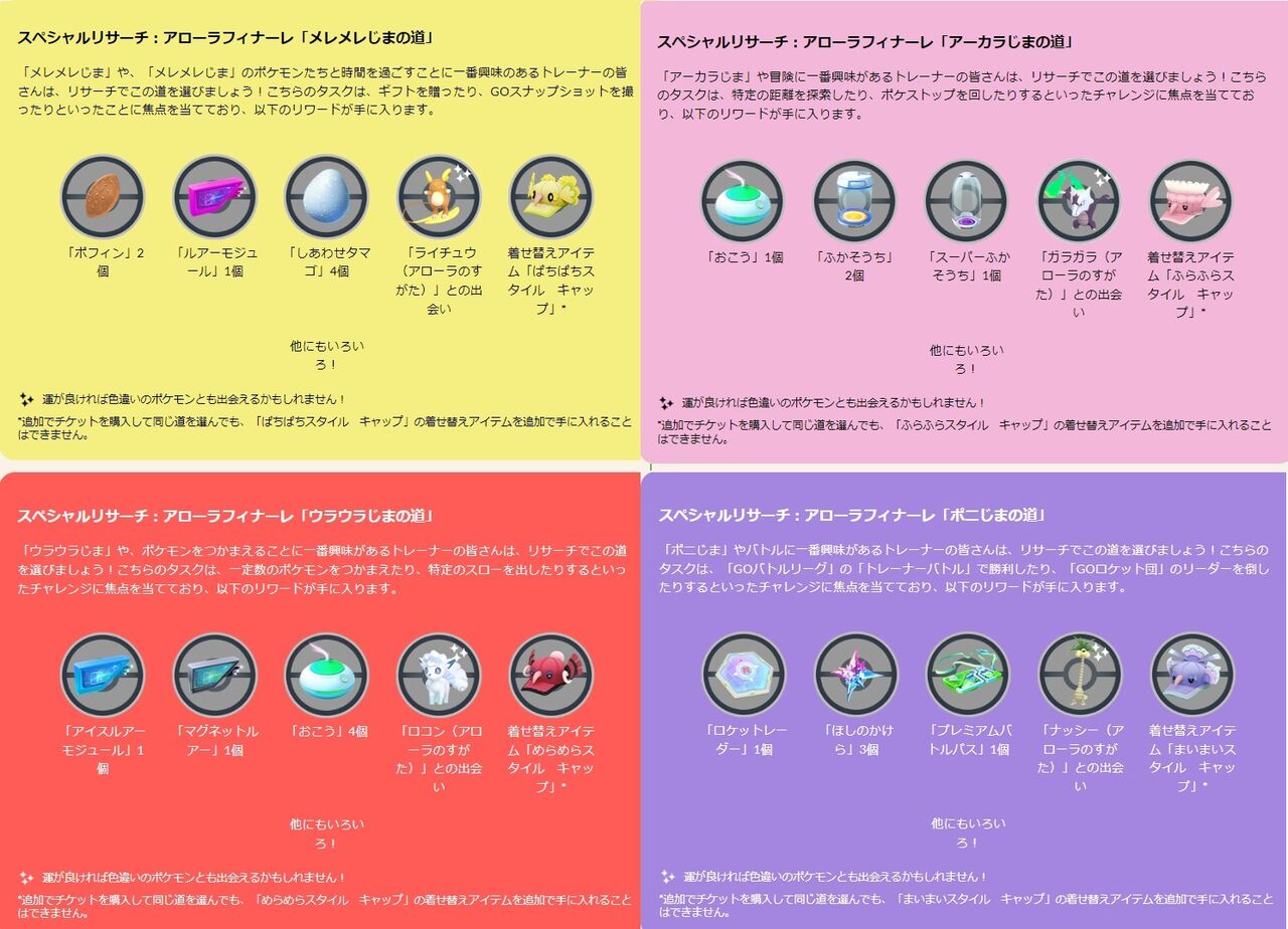 ポケモンgo アローラフィナーレ どのコースがお得 コース別料金比較も