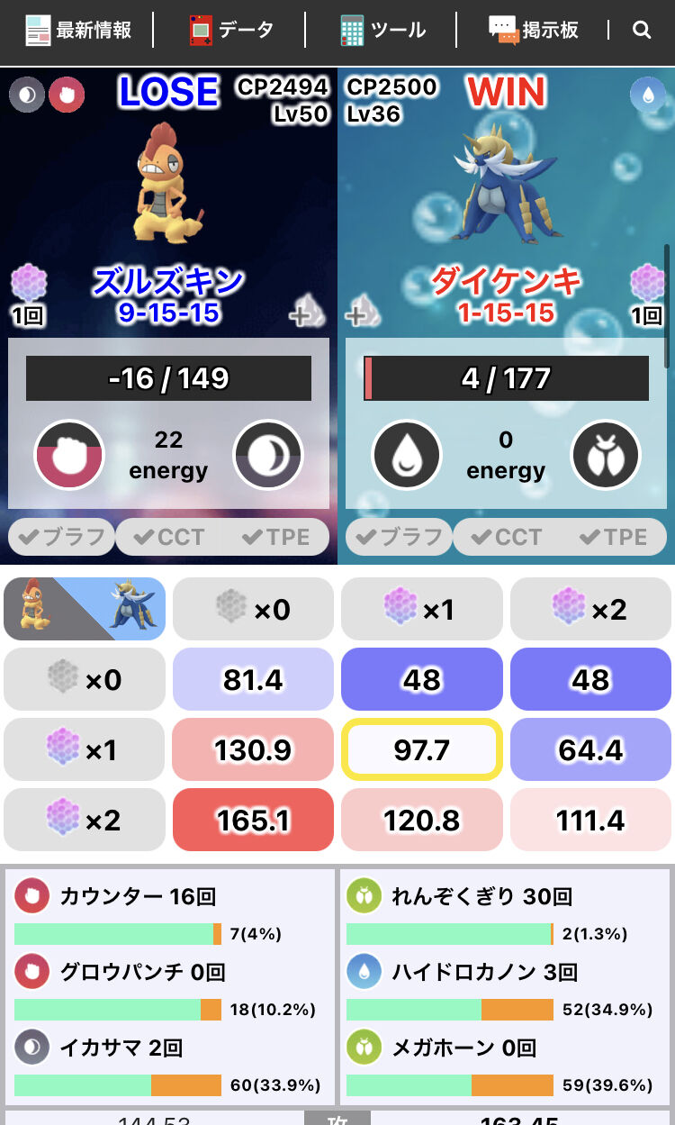 ポケモンgo 新技 シェルブレード の性能が判明 デバフ効果でダイケンキ思ったより強そう 徒歩のポケモンまとめブログ