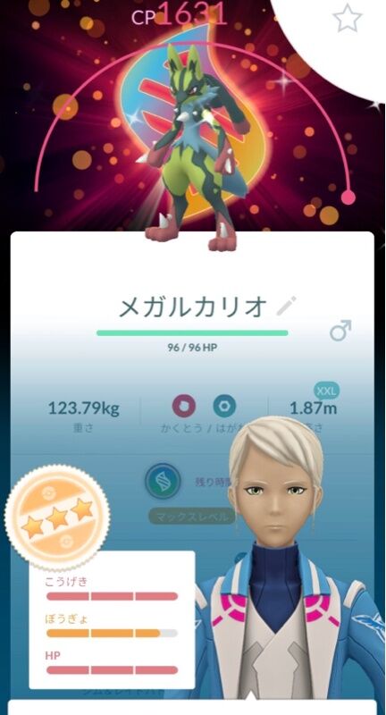 【ポケモンGO】背景メガルカリオ、かっこいい
