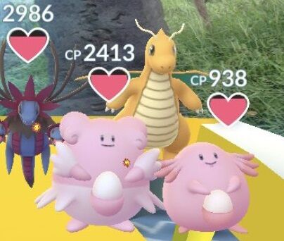 ポケモンgo ジム防衛で ハピナスの後ろにサザンドラ置く 奴