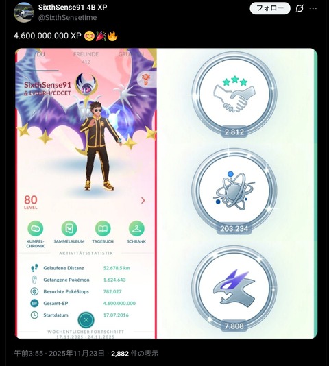 【ポケモンGO】プラチナメダル、今何個？