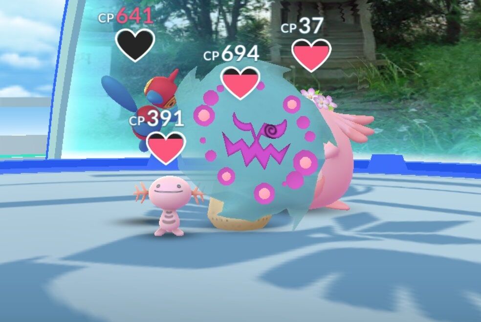 ポケモンgo 効果抜群タスクの横のジムに ミカルゲ を置くという嫌がらせｗ えっ マジで弱点知らんの