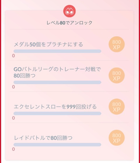 【ポケモンGO】プラチナメダル、何個持ってる？