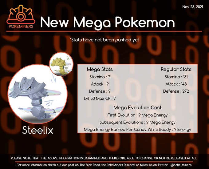 ポケモンgo 次のメガシンカ実装は ハガネール でほぼ決まり メチャクチャ硬い ポケモンgo 次のメガシンカ実装は ハガネール でほぼ決まり メチャクチャ硬い