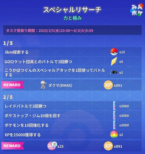 【ポケモンGO】ダクマ、最初の簡単なリサーチタスクで入手可能