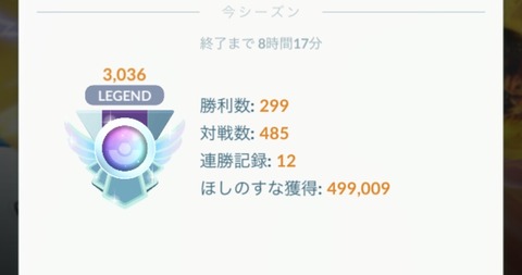 【ポケモンGO】対戦数500未満、勝ち数300未満でレジェンド達成してる人どうやってるの？